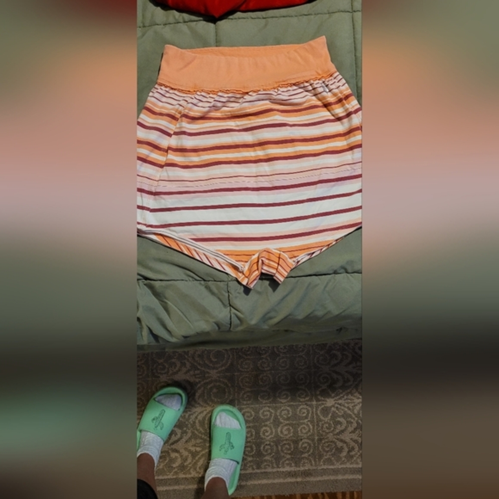 Striped High-Waisted Shorts Free People Movement
